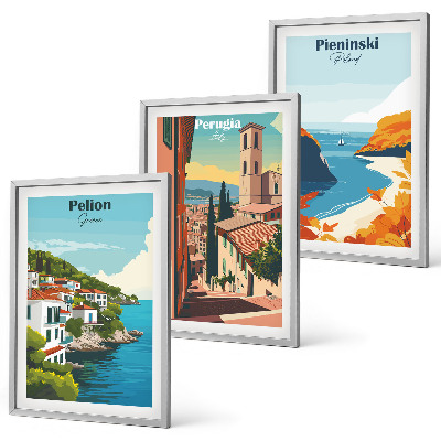 Billedvæg inspiration Maleriske retrolandskaber