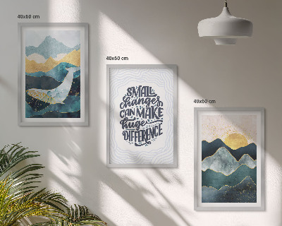 Billedvæg inspiration Abstrakt bjerginspiration