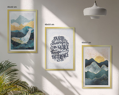 Billedvæg inspiration Abstrakt bjerginspiration