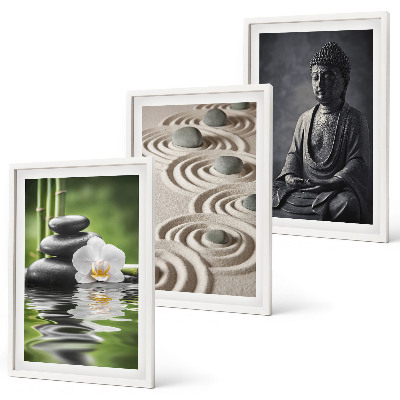 Billedsæt til soveværelset Afslappende udsigt over Zen Buddha