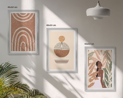 Billedvæg inspiration Stilfulde plantemønstre og geometri
