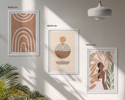 Billedvæg inspiration Stilfulde plantemønstre og geometri