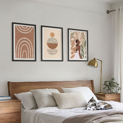 Billedvæg inspiration Stilfulde plantemønstre og geometri