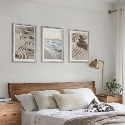 Billedvæg inspiration Bølger sand vand sten strand