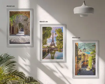 Plakat med Eiffeltårnets arkitektur billedvæg inspiration