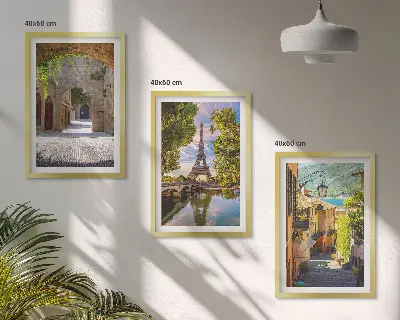 Plakat med Eiffeltårnets arkitektur billedvæg inspiration