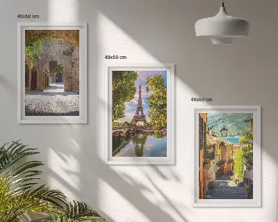Plakat med Eiffeltårnets arkitektur billedvæg inspiration