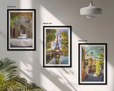 Plakat med Eiffeltårnets arkitektur billedvæg inspiration