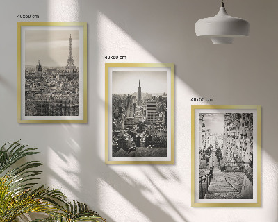 Billedvæg inspiration Udsigt over Paris, New York-trappen