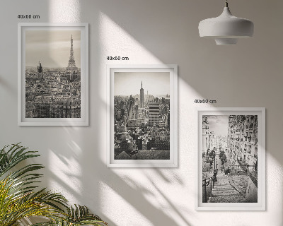 Billedvæg inspiration Udsigt over Paris, New York-trappen