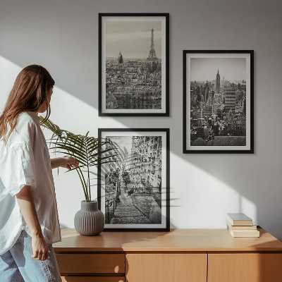 Billedvæg inspiration Udsigt over Paris, New York-trappen