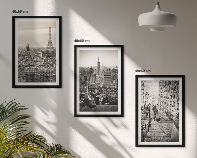 Billedvæg inspiration Udsigt over Paris, New York-trappen