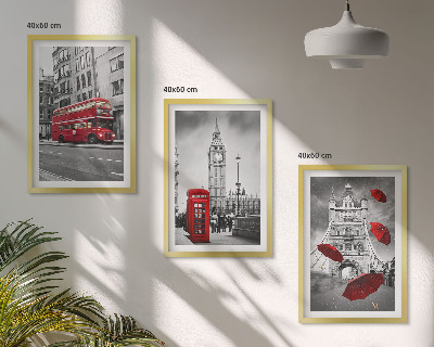 Billedvæg inspiration Røde accenter London