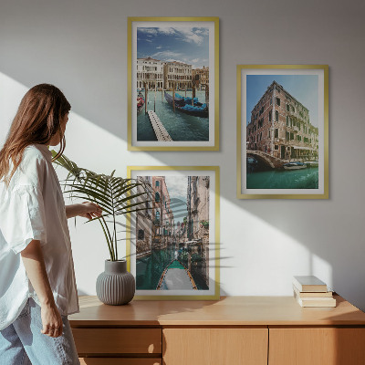 Billedsæt til soveværelset Arkitekturen i Venedigs kanaler