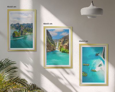 Billedvæg inspiration Tropiske øer turkis vand