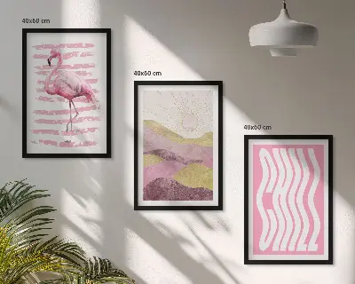 Sengesæt til soveværelset pink flamingo i pastellandskab