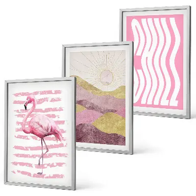Sengesæt til soveværelset pink flamingo i pastellandskab