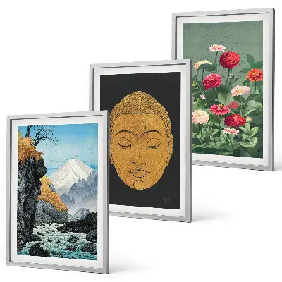 Billedvæg med japansk natur inspiration med japandi kultur