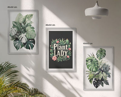 Billedsæt til soveværelset Tropiske planter Plant Lady