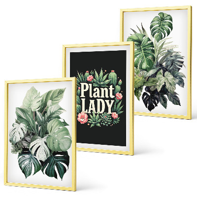 Billedsæt til soveværelset Tropiske planter Plant Lady