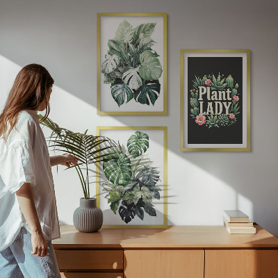 Billedsæt til soveværelset Tropiske planter Plant Lady