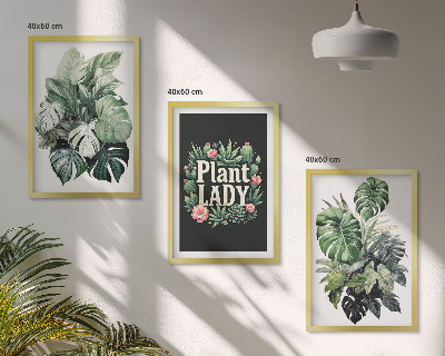 Billedsæt til soveværelset Tropiske planter Plant Lady