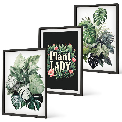 Billedsæt til soveværelset Tropiske planter Plant Lady