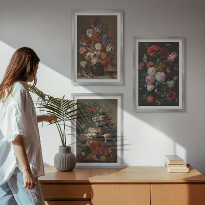 Billedsæt til soveværelset Blomster i vaser kompositioner