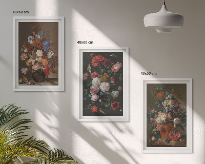Billedsæt til soveværelset Blomster i vaser kompositioner