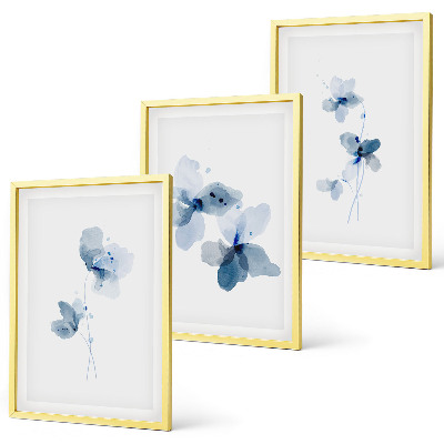 Billedvæg inspiration Blå blomster