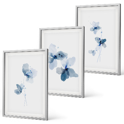 Billedvæg inspiration Blå blomster