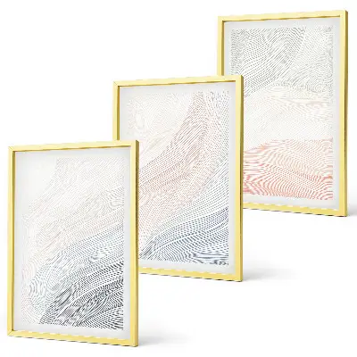 Abstrakt bølgetapet i pastel vægdekoration med inspiration til din boligindretning