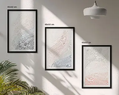 Abstrakt bølgetapet i pastel vægdekoration med inspiration til din boligindretning