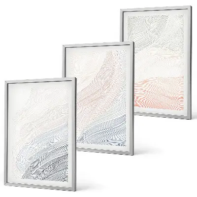 Abstrakt bølgetapet i pastel vægdekoration med inspiration til din boligindretning