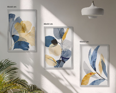 Billedvæg inspiration Akvarel plantemotiver