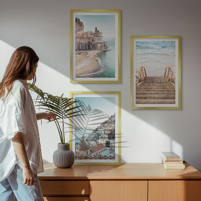 Billedvæg inspiration Sommerens pastelfarvede strandudsigter