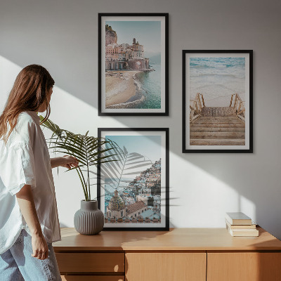 Billedvæg inspiration Sommerens pastelfarvede strandudsigter