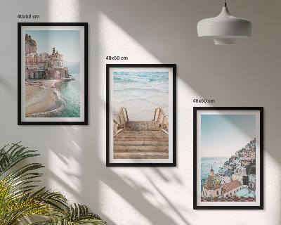 Billedvæg inspiration Sommerens pastelfarvede strandudsigter