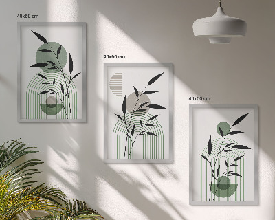 Billedsæt til soveværelset Boho plantekompositioner