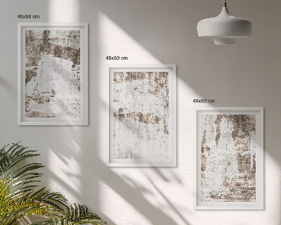 Billedvæg inspiration Abstrakte mønstre hvid brun