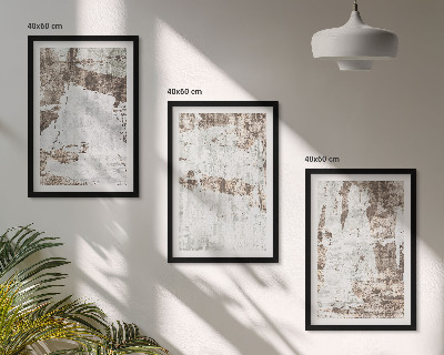 Billedvæg inspiration Abstrakte mønstre hvid brun