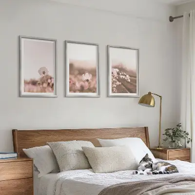 Sengesæt med motiv af vilde blomsterenge i sommerlandskab