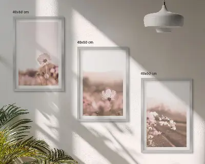 Sengesæt med motiv af vilde blomsterenge i sommerlandskab
