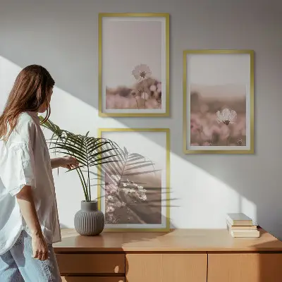 Sengesæt med motiv af vilde blomsterenge i sommerlandskab