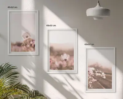 Sengesæt med motiv af vilde blomsterenge i sommerlandskab
