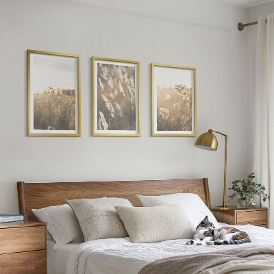 Billedvæg inspiration Landskabsgræs blomster varme