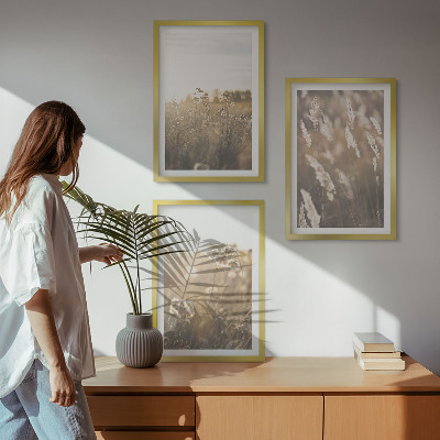Billedvæg inspiration Landskabsgræs blomster varme