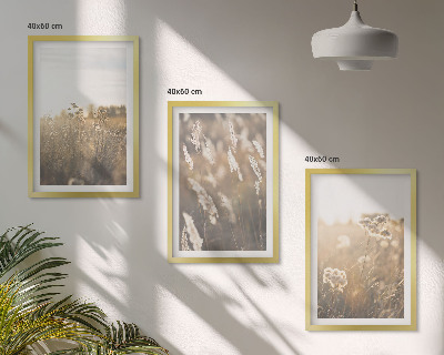 Billedvæg inspiration Landskabsgræs blomster varme