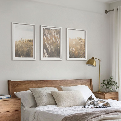 Billedvæg inspiration Landskabsgræs blomster varme