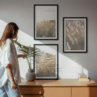 Billedvæg inspiration Landskabsgræs blomster varme